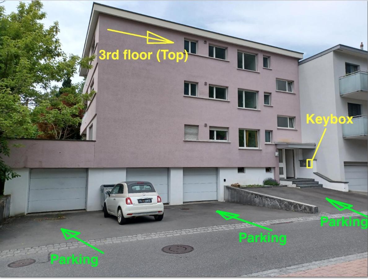 Schoene Grosse Attika-Wohnung Im Zentrum Von Vaduz Inkl. Parkplatz Zewnętrze zdjęcie